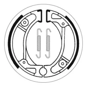 Markenware SBS Bremsbacke hinten für HONDA TLM50 F * 1985