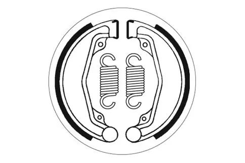 SBS Bremsbacke hinten für HONDA VT250 F * 1988 - 1990 Preis Gesenkt