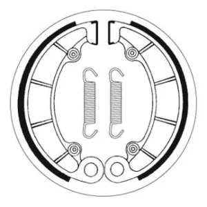 Solange Der Vorrat Reicht SBS Bremsbacke hinten für HONDA VT750 C2B Phantom * 2010 - 2018