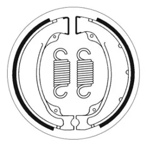 Top-Angebot SBS Bremsbacke hinten für HONDA XBR500 S * 1985 - 1989