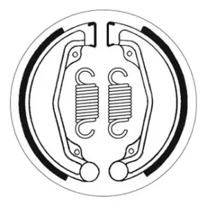 SBS Bremsbacke hinten für HONDA XL250 * 1978 - 1979 Markenprodukt