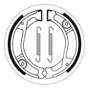 SBS Bremsbacke hinten für HONDA XR250 R * 1981 - 1983 Kostenloser Versand