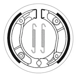 Top-Seller SBS Bremsbacke hinten für HONDA XR350 R * 1983