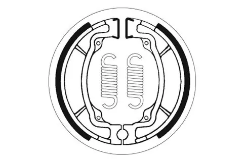 SBS Bremsbacke vorne für KAWASAKI KC100 * 1980 - 1983 Kostenfreie Lieferung