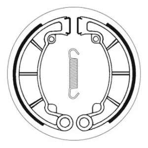SBS Bremsbacke hinten für KAWASAKI KH250 * 1976 - 1980 Schneller Versand
