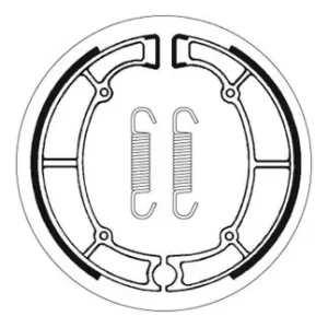 Neue Kollektion SBS Bremsbacke hinten für KAWASAKI KZ650 F * 1981 - 1984