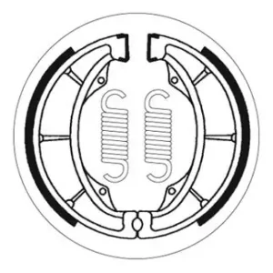 Saisonangebot SBS Bremsbacke hinten für KAWASAKI Z250 * 1981 - 1983