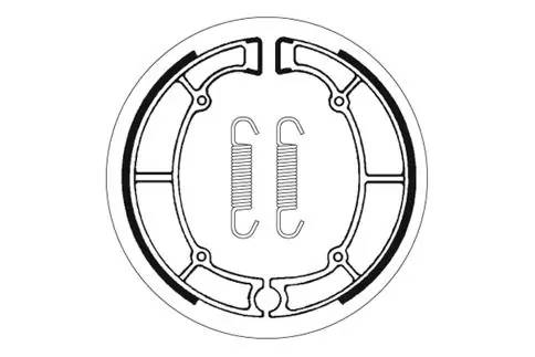 Nur Für Kurze Zeit SBS Bremsbacke hinten für KAWASAKI Z450 LTD * 1984 - 1989