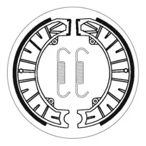 Markenware SBS Bremsbacke hinten für KTM 175 * 1979 - 1982