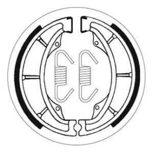 Neu SBS Bremsbacke hinten für SUZUKI B120 * 1971 - 1977