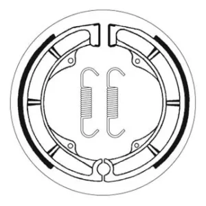 SBS Bremsbacke hinten für SUZUKI DR750 S, Big * 1988 Versand Am Gleichen Tag