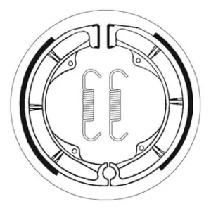Direktkauf SBS Bremsbacke hinten für SUZUKI GR650 X * 1983 - 1984