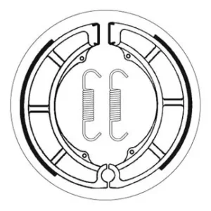 SBS Bremsbacke hinten für SUZUKI GT250 * 1973 - 1978 Sonderangebot