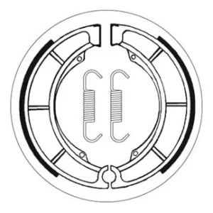 Neue Ware SBS Bremsbacke hinten für SUZUKI GT550 * 1973 - 1977