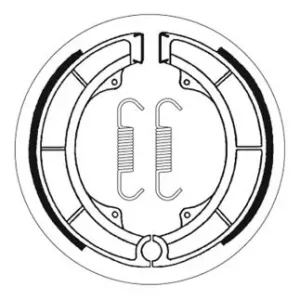 Meistverkauft SBS Bremsbacke hinten für SUZUKI GT550 * 1978