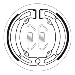 Gratis Versand SBS Bremsbacke hinten für SUZUKI OR50 * 1980