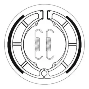 SBS Bremsbacke hinten für SUZUKI VS800 Intruder * 1991 - 1999 Nur Für Kurze Zeit