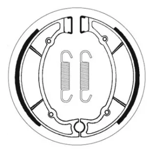 SBS Bremsbacke hinten für YAMAHA RD350 * 1973 - 1979 Must-Have