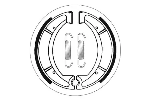 Zertifiziert SBS Bremsbacke hinten für YAMAHA XT600 Z * 1986 - 1988