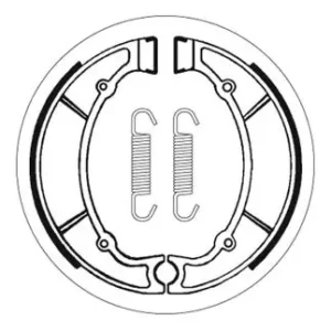 SBS Bremsbacke hinten für YAMAHA XZ550 * 1983 - 1984 Sichere Zahlung