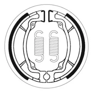 Sonderaktion SBS Offroad Bremsbacke hinten für KAWASAKI KE100 * 1979 - 1997