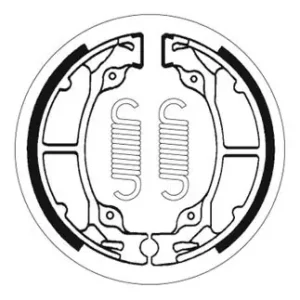 SBS Offroad Bremsbacke hinten für KAWASAKI KDX200 * 1983 - 1985 Begrenztes Angebot