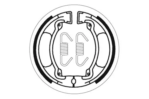 Sale SBS Offroad Bremsbacke vorne für YAMAHA DT50 M, MX * 1978 - 1986