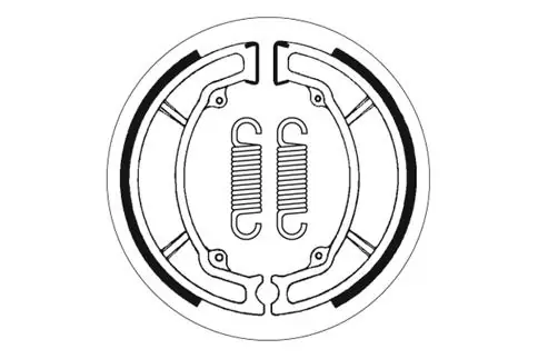 SBS Offroad Bremsbacke hinten für YAMAHA IT125 G, H, J * 1980 - 1982 Online Kaufen