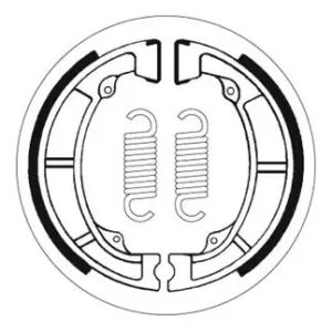 Preisreduziert SBS Offroad Bremsbacke vorne für KAWASAKI KL250 * 1980 - 1984