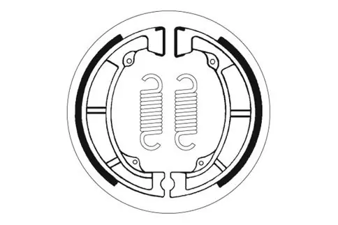 Solange Der Vorrat Reicht SBS Offroad Bremsbacke vorne für KAWASAKI KT250 all models * 1975 - 1980