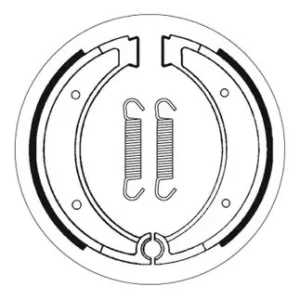 Expressversand SBS Offroad Bremsbacke hinten für HUSQVARNA WR430 * 1987 - 1989