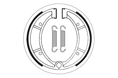 Jetzt Kaufen SBS Offroad Bremsbacke hinten für HUSQVARNA TC500 * 1986