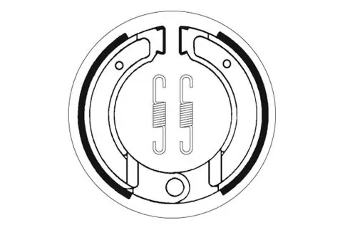 Kracherpreis SBS Offroad Bremsbacke hinten für KTM 250 Cross * 1980 - 1981