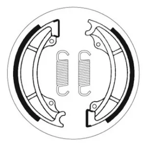 Saisonangebot SBS Offroad Bremsbacke hinten für KTM XC300 (Drum vers.) * 1985