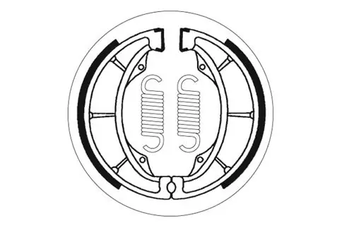 SBS Offroad Bremsbacke hinten für KAWASAKI KE175 * 1976 - 1978 Online Kaufen