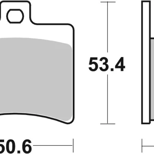 SBS Ceramic Sinter Bremsbelag hinten für APRILIA 50 Scarabeo Ditech * 2002 - 2006 Top-Preis