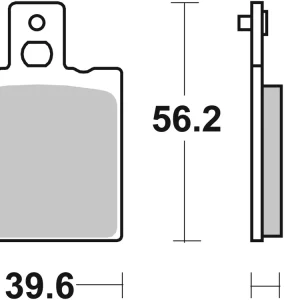 Finale Aktion SBS Ceramic Sinter Bremsbelag hinten für APRILIA 50 Tuono * 2004 - 2007