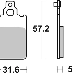 Kostenloser Rückversand SBS Ceramic Sinter Bremsbelag vorne für APRILIA AF150 Europa, Futura * 1990 - 1992
