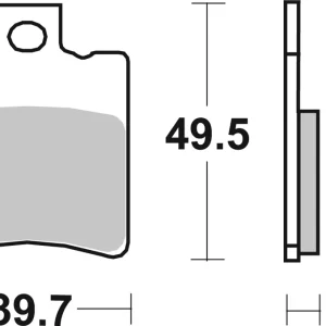 SBS Ceramic Sinter Bremsbelag vorne für BENELLI K250 Namur * 1999 Neuheit