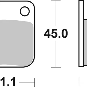 Aktuell SBS Ceramic Sinter Bremsbelag hinten für DAELIM 50 History, S-Five * 2001