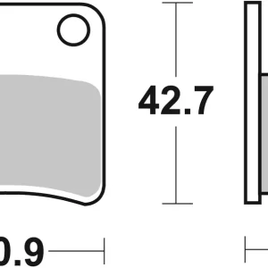 Geprüft SBS Ceramic Sinter Bremsbelag vorne für DAELIM SJ50 S-Five * 2006 - 2012