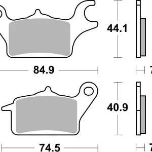 SBS Ceramic Sinter Bremsbelag vorne für HONDA AFS110 Wave * 2012 - 2019 Zertifiziert