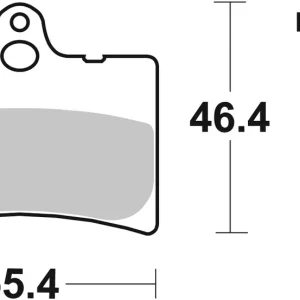 Kostenloser Versand SBS Ceramic Sinter Bremsbelag hinten für HONDA SZX50 X8R-X * 1998 - 2001