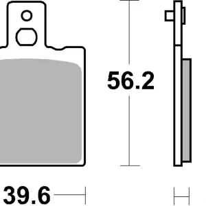 SBS Ceramic Sinter Bremsbelag vorne-2 für KTM GXR50 * 1989 - 1991 Günstig