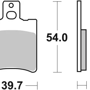 Schnäppchen SBS Ceramic Sinter Bremsbelag vorne für MBK 50 Nitro * 1997 - 2010