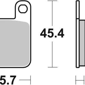 SBS Ceramic Sinter Bremsbelag hinten für PEUGEOT 50 Jet-Force * 2003 - 2010 Expressversand