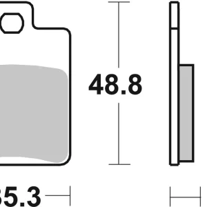Geprüft SBS Ceramic Sinter Bremsbelag vorne für PIAGGIO VESPA 50 Zip RST * 1996 - 1997