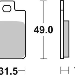 SBS Ceramic Sinter Bremsbelag vorne für PIAGGIO VESPA TPH50 * 1996 - 1997 Meistverkauft