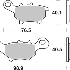 Bestseller SBS Ceramic Sinter Bremsbelag vorne für YAMAHA CV50 A/R Jog * 2003 - 2008