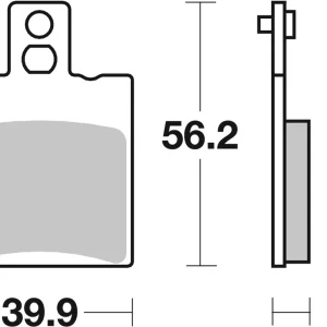 Kracherpreis SBS Carbon Tech Scooter Bremsbelag vorne für APRILIA 150 Leonardo * 1997 - 1998